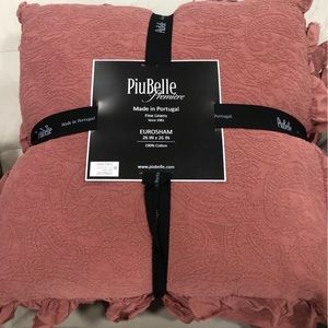 PiuBelle Rose Eurosham New with Tags